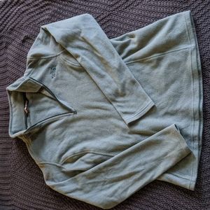 The North Face Teal 1/4 Zip Fleece (Size M)